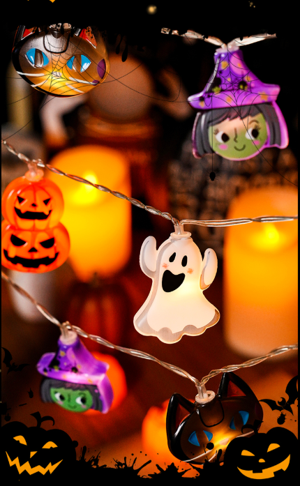 Mixed Figure Halloween String Lights