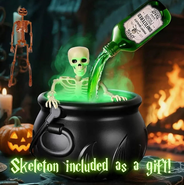 Halloween Magical Witch Cauldron with Light & Fog