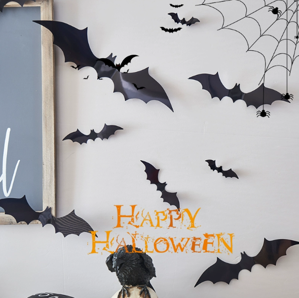 Halloween 3D Sticker | 36 Bats