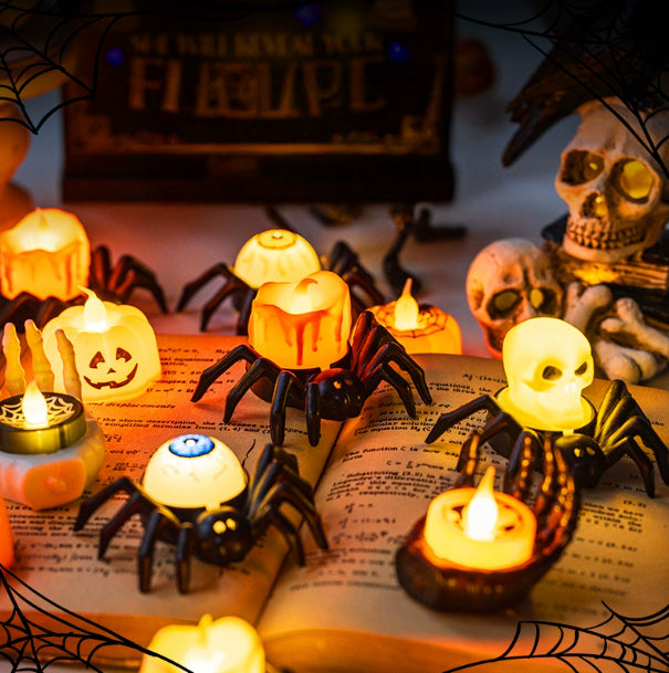Halloween Spider Tea Lights