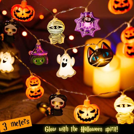 Mixed Figure Halloween String Lights