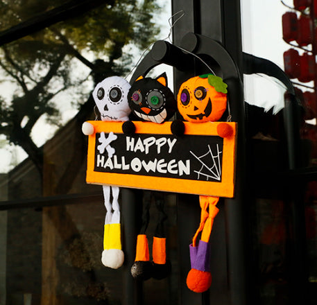 Handmade Halloween Welcome Door Hanging Decoration