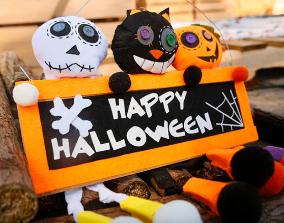 Handmade Halloween Welcome Door Hanging Decoration